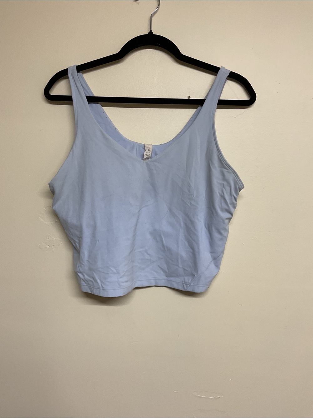 lululemon athletica Light Blue Scoop-Neck Crop Tank